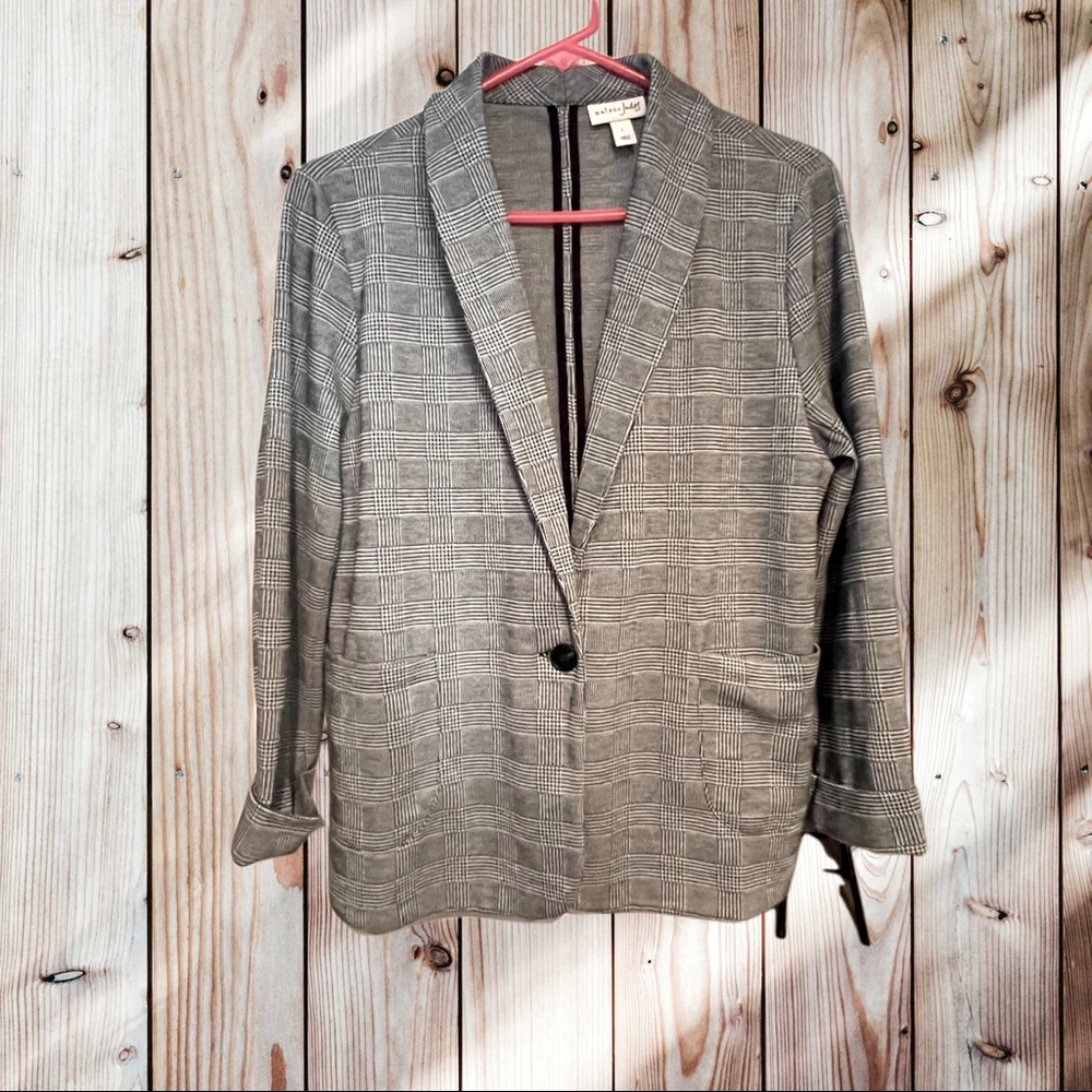 Maison Jules Plaid Soft Blazer. Size L